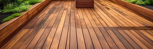 Terrasse en bois exotique à Biganos