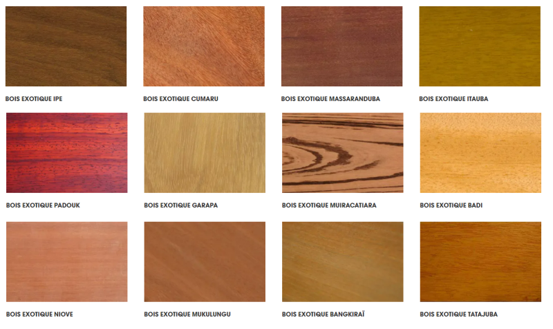 Nuancier de bois exotique pour terrasse au Pilat sur Mer