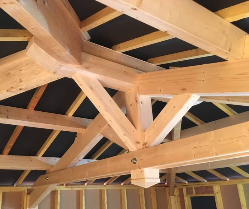 Création d'une charpente traditionnelle en Bois à Cazaux