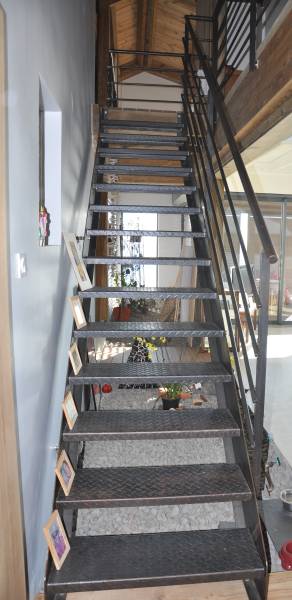 Escalier et garde-corps tout métal sur mesure à La-Teste-De-Buch