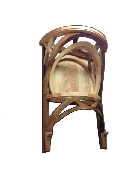 Un des chefs d'œuvre (travail de réception) d'Amaury Caperan (Charpentier Bois) et de Maxime Tricard (Métallier et Serrurier), Compagnons Finis issus de l'Association Ouvrière des Compagnons du Devoir et du Tour de France